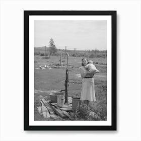Daughters Of Daisy Heath, Near Black River Falls, Wisconsin, Mrs, Heath Lives Alone On Two Acres Of Land By Russell Art Print