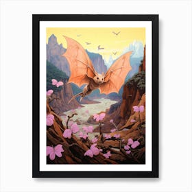 Malagasy Mouse Eared Bat Painting 1 Art Print