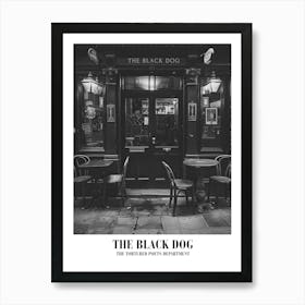 Taylor Swift The Black Dog Ttpd Swifie Merch Black And White Art Print