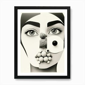 Abstract Face Art Print