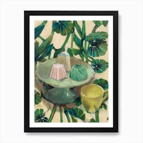 Cup Of Tea And Soap Art Print