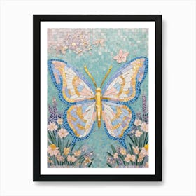 Mosaic Butterfly Beauty Art Print