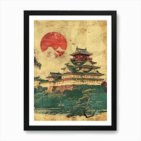 Himeji Jo Japan Mid Century Modern 1 Poster