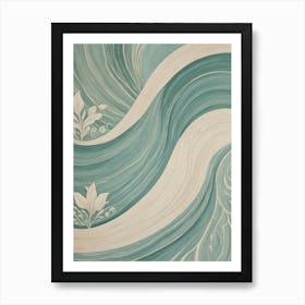 Blue Waves Art Print