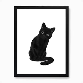 Spooky Cute Cat Art Print