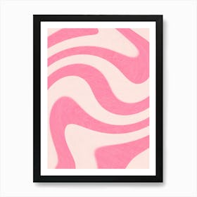 Pink Candy Wallpaper Art Print