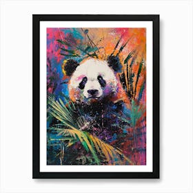 Panda Brushstrokes 4 Art Print