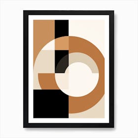 Geometric Bauhaus Echo: Abstract Harmony Art Print