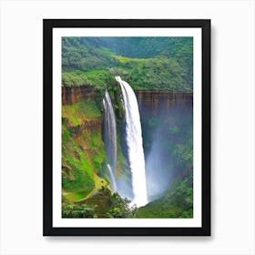 Bhagsunag Falls, India Majestic, Beautiful & Classic (1) Art Print