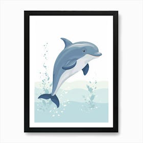 Baby Animal Illustration  Dolphin 5 Art Print