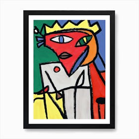 The red face general Art Print