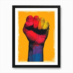 Lgbt Pride Fist Art Print