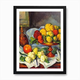 Cauliflower 3 Cezanne Style vegetable Art Print