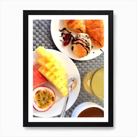 Breakfast At The Hotel Art Print