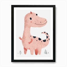 Cute Dinosaur Canvas Print 1 Art Print