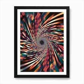 Psychedelic Vortex Art Print