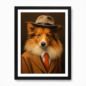 Gangster Dog Shetland Sheepdog 2 Art Print