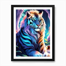 Tiger In The Forest 1 Art Print