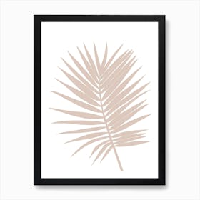 Palm Leaf Large Neutral Art Print