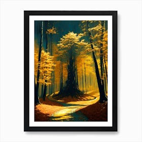 Path Through The Forest 5 Art Print