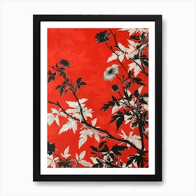 Great Japan Hokusai Japanese Floral 1 Art Print