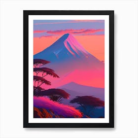 Mount Kilimanjaro Dreamy Sunset 4 Art Print