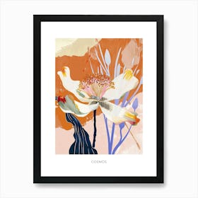 Colourful Flower Illustration Poster Cosmos 4 Art Print