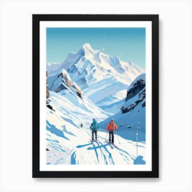 Portillo   Chile, Ski Resort Illustration 0 Art Print