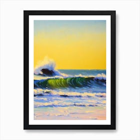 Collaroy Beach, Australia Bright Abstract Art Print