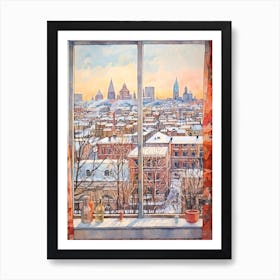 Winter Cityscape Chicago Usa 1 Art Print