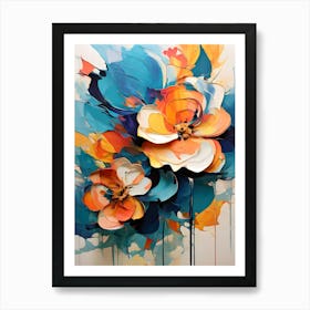 Abstract Floral Painting 9 Art Print