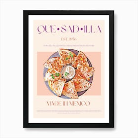 Quesadilla Mid Century Art Print