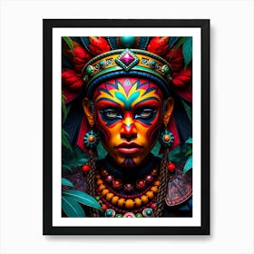 Woman In The Jungle Art Print