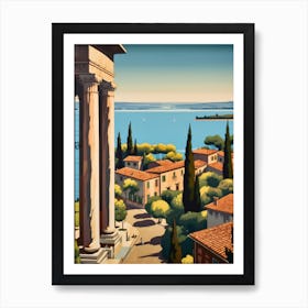 Tuscany, Italy 2 Travel Poster Vintage Art Print