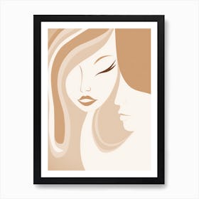 Woman'S Face — Stock Vector Art Print