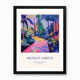 Colourful Gardens Franklin Park Conservatory Usa 2 Blue Poster Art Print