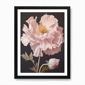 Floral Illustration Peony 2 Art Print