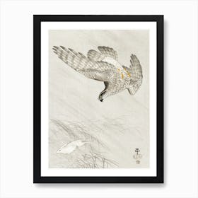 Hawk Hunting A Hare (1900 1910), Ohara Koson Art Print