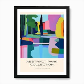 Abstract Park Collection Poster Parc De La Vilette Paris 1 Art Print