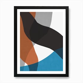 Colorful abstract shapes 42 Art Print