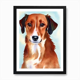 Dachshund Watercolour Dog Art Print