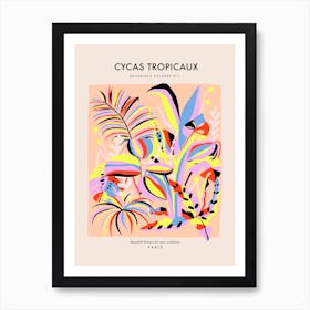 Botanic Collection - Peach Fuzz - Jungle Tropicale Cycas Art Print Art Print