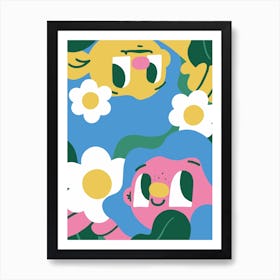 Lady Garden Art Print