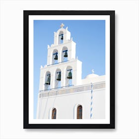 Greek Island Church Bells Art Print