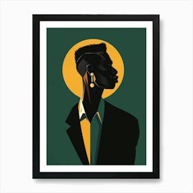 Portrait Of African Man Art Print