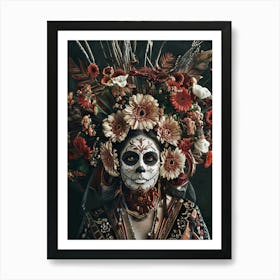 Day Of The Dead sugar skull Art Print