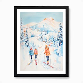 Whistler Blackcomb   British Columbia Canada, Ski Resort Illustration 1 Art Print