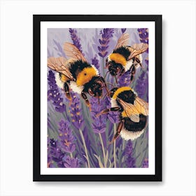 Bumblebee Storybook Illustration 22 Art Print