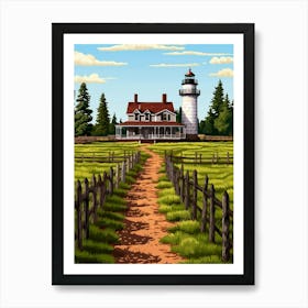 Fort Vancouver National Historic Site Fauvism Illustration 2 Art Print