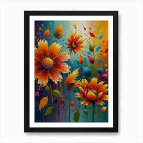 Flowers Painting Art Print